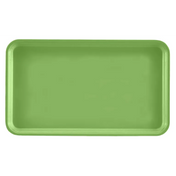 A plain, rectangular Camtray with rounded corners in solid light green, viewed from above against a white background. This high-impact fiberglass tray features a slightly raised edge around its perimeter and is dishwasher safe.