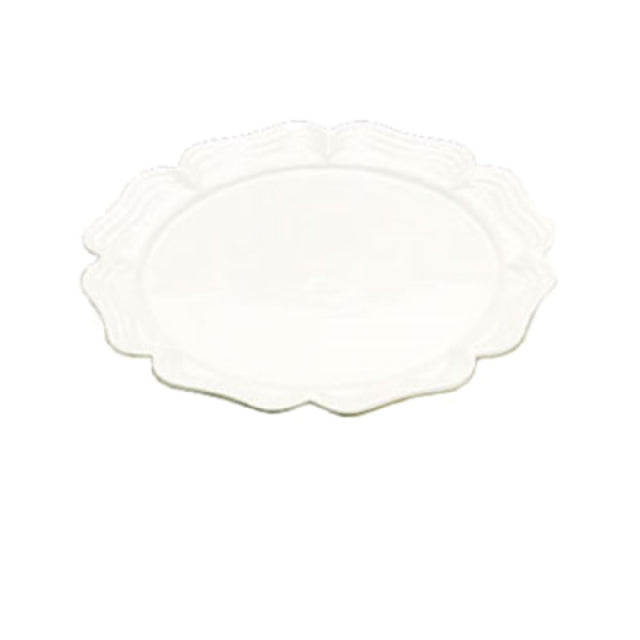 Bon Chef 2061PLATINUMGRA Queen Anne Platter 18" Dia. Round