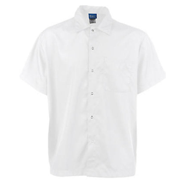 KNG 1140L Kng Lg Cook Shirt Frontsnap White
