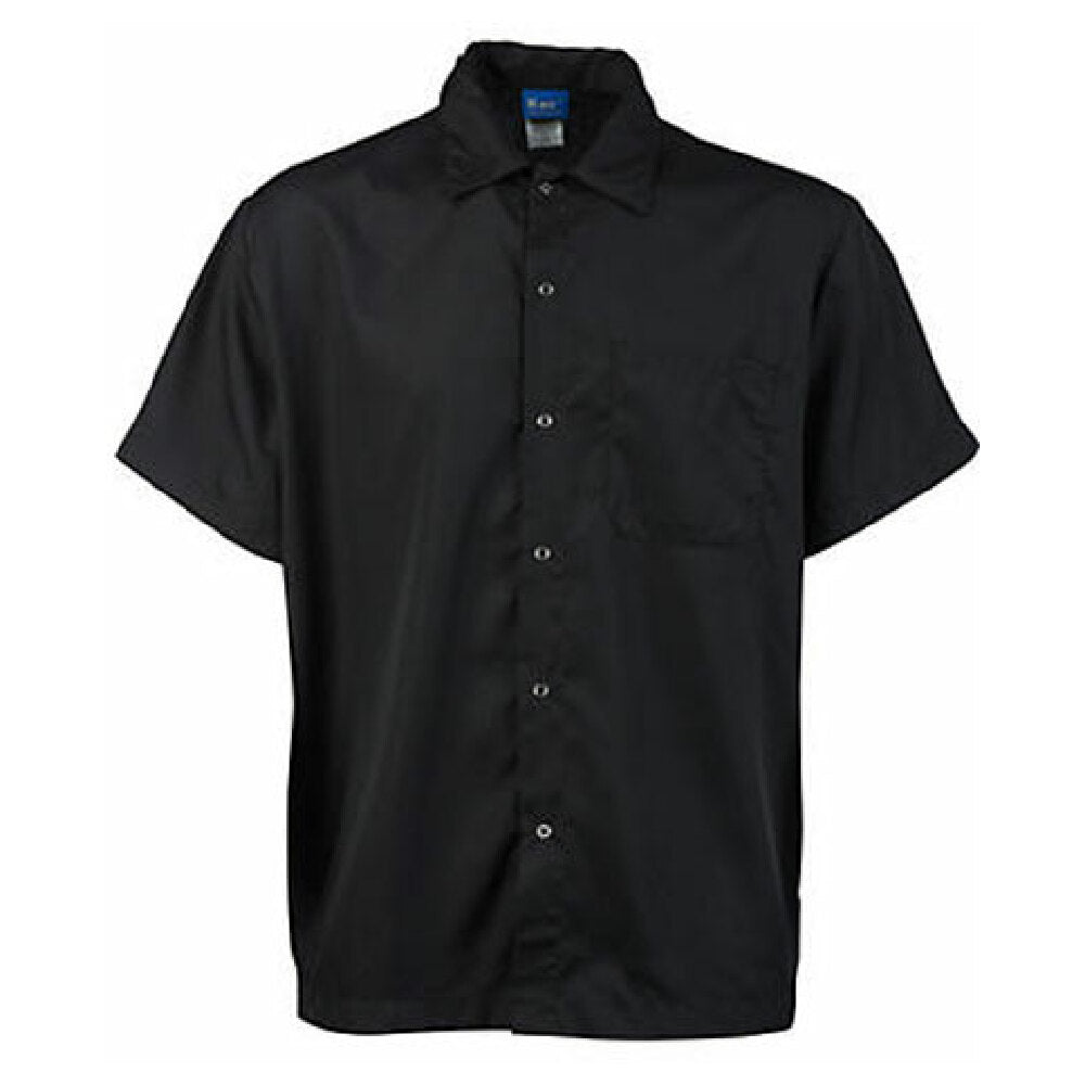 KNG 1142L Kng Lg Cook Shirt Frontsnap Black