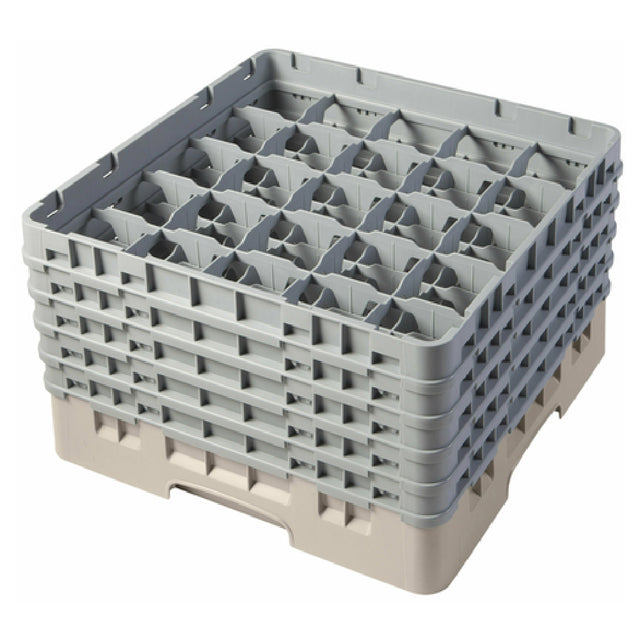 Cambro 25S958184 Camrack® Glass Rack With (5) Soft Gray Extenders Full Size