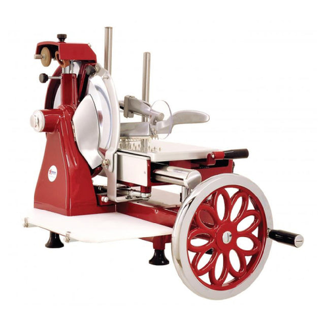 Omcan 26074 (MS-IT-0350-MF) Trento Volano Meat Slicer Flower Flywheel Fully Hand-operated