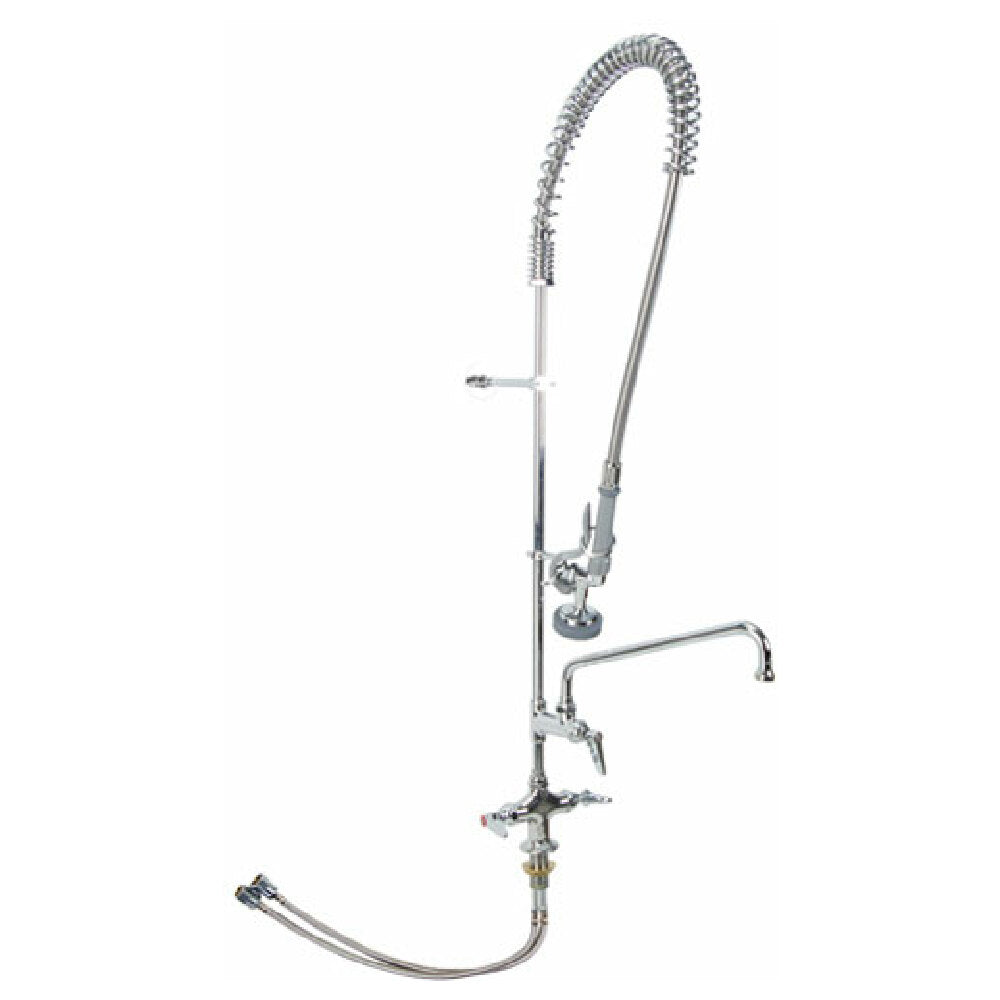 T&S Brass B-0113-ADF12 Pre Rinse Deck Mnt W/add On Faucet