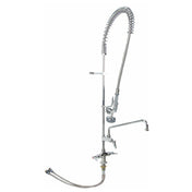 T&S Brass B-0113-ADF12 Pre Rinse Deck Mnt W/add On Faucet