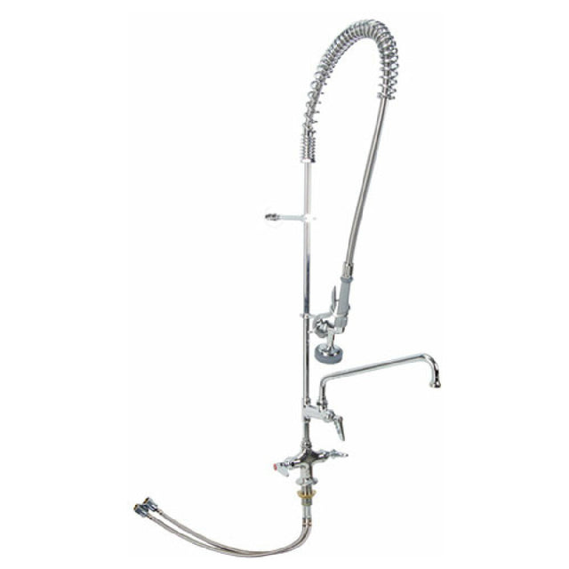 T&S Brass B-0113-ADF12 Pre Rinse Deck Mnt W/add On Faucet