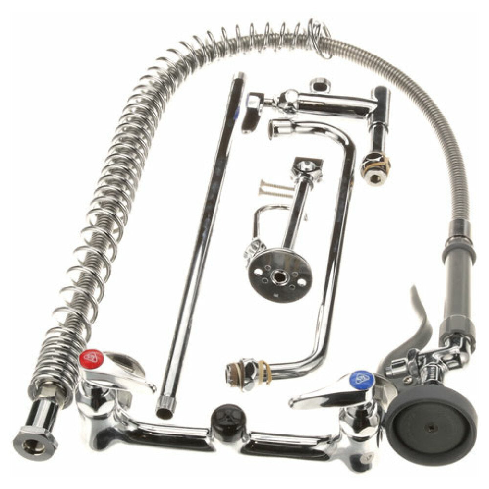 T&S Brass B-0133-ADF12 Pre Rinse Wall Mnt W/ Add On