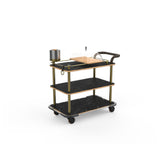 Steelite MGCRNX14MBXX Service Cart 42-1/2"L X 24"W X 36-1/2"H Mixed Materials