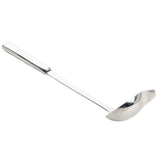 The Holden Collection Ladle is a stainless steel ladle with a long, straight handle and a deep, rounded bowl, perfect as a 2 oz ladle for serving soups or liquids. Its metallic, reflective surface shines against the white background.
