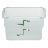 Cambro 2SFSPP190 CamSquare® Food Container 2 Qt. 7-1/4"L X 7-1/4"W X 3-7/8"H