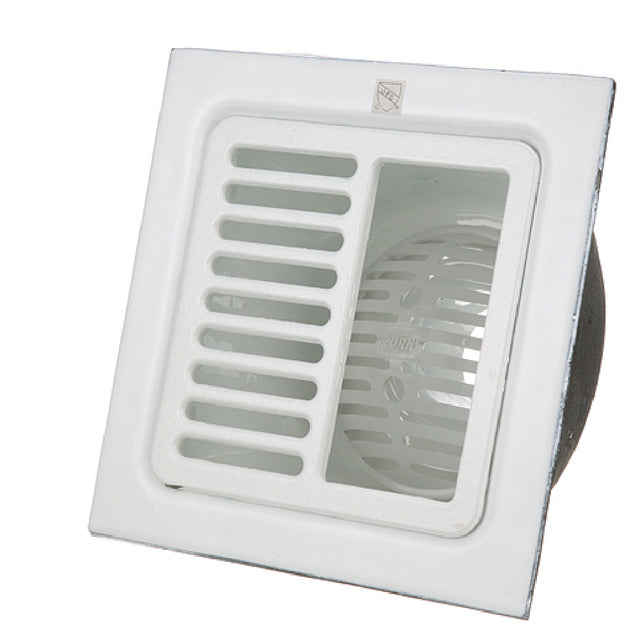 Zurn FD2375NH3H Drain 12"sq Flr Half Grate 6"dp