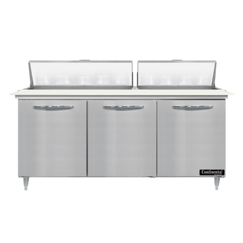 Continental Refrigerator D72N18C Designer Line Sandwich Unit 72"W Three-section