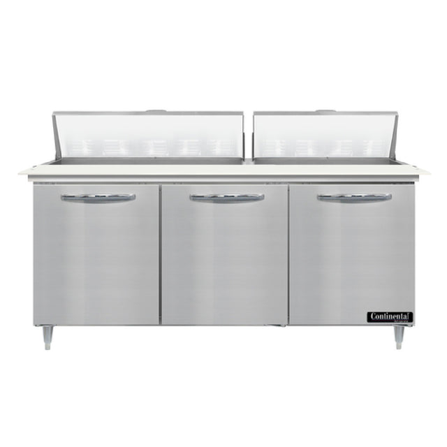 Continental Refrigerator D72N18C Designer Line Sandwich Unit 72"W Three-section