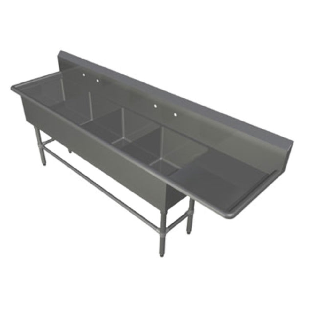 John Boos 44PB20-1D24R Pro-Bowl Sink 4-compartment 108-3/16"W X 25-1/2"D X 44-1/16"H Overall Size