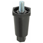 Private Label 1191011 Leg 3/8 16 2 1/2"h Plst Blk