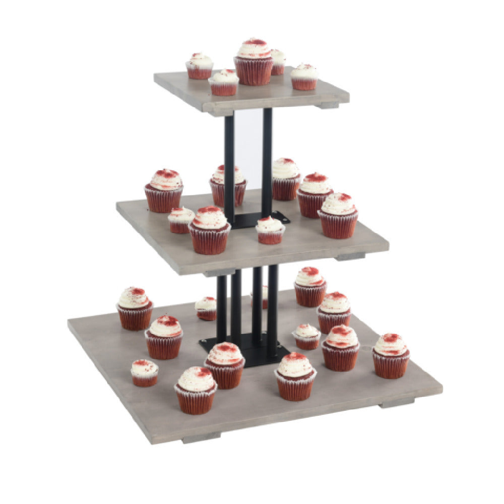 Cal Mil 3428-110 Aspen 3 Tier Display 20.75" W X 20.75" D X 20" H