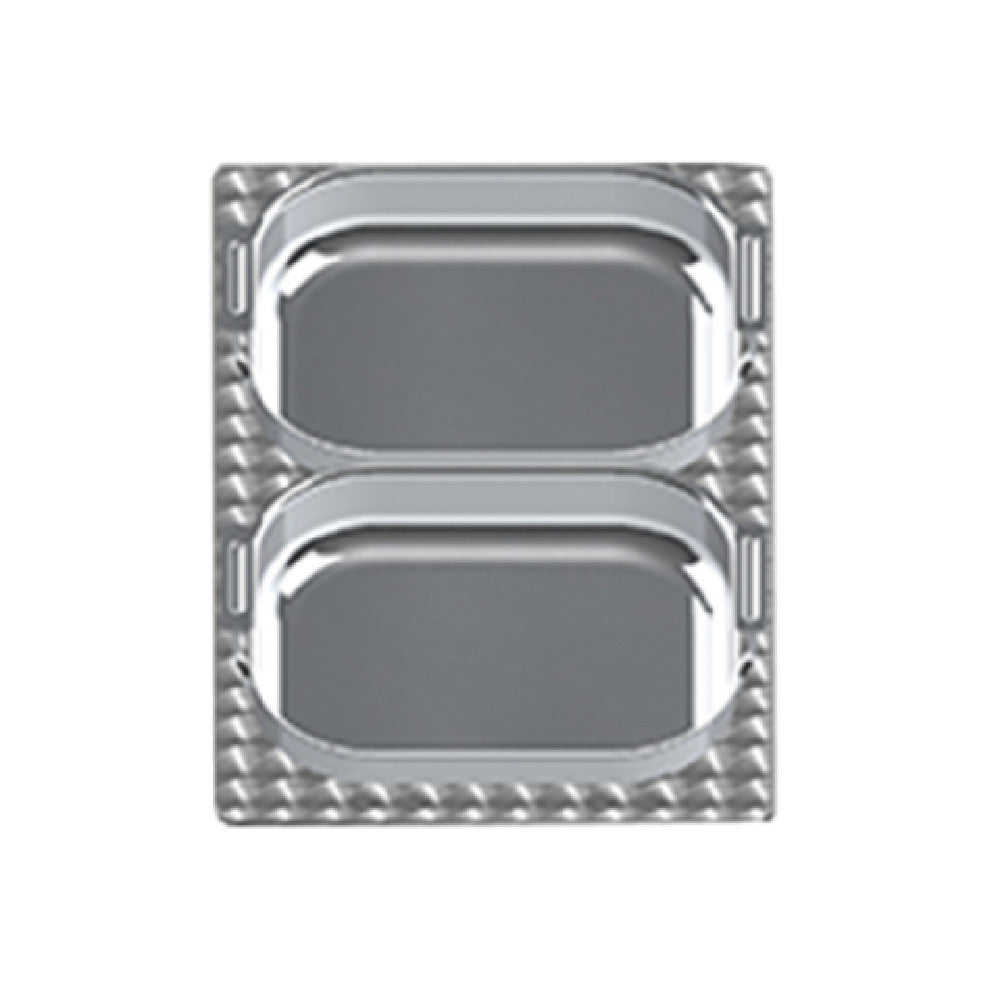 TableCraft Products CW1036BRS - Hot Food Template, 13-1/2" X 21-5/8" (fits Well Size: 11-7/8" X 19-7/8")
