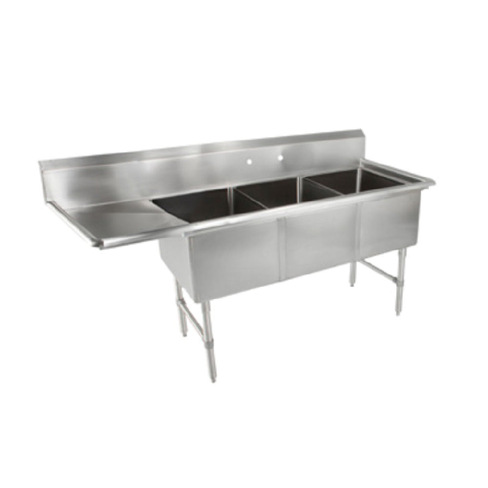 John Boos 3B244-1D24L-X "B" Series Sink 3-compartment 100"W X 29-1/2"D X 44"H Overall Size