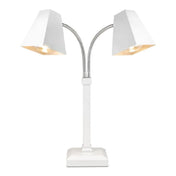 Bon Chef 9659-BIANCO Double Heat Lamp 9" L X 9" W X 27" H Square