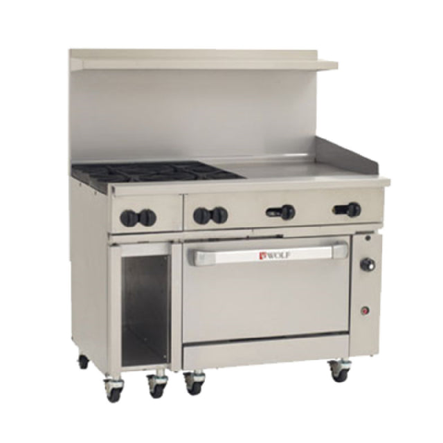 Wolf C48C-4B24GT_LP Challenger XL™ Restaurant Range Gas 48"