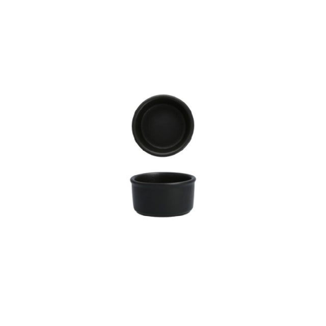 Fortessa 3300.590145BK Paleo Flint Ramekin Butternap 2.75" (7cm) 2.5oz. 1/3 Cup