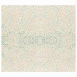 A square abstract pattern with a cream background adorns this fiberglass tray, overlaid with clusters of pale blue, pink, and tan dots in a soft, watercolor-like effect. The design is symmetrical and subtle—perfect for a stylish Serving Camtray that’s dishwasher safe.