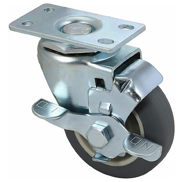 Component Hardware Group C11-2031 Caster Plate 3" W/brk Gry