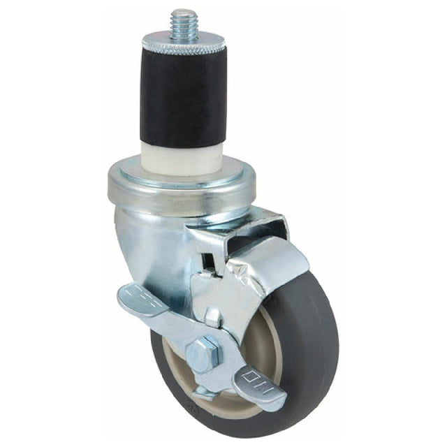 Component Hardware Group C23-2436 Caster Stem 3 1/2" W/brk Gry