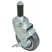 Component Hardware Group C13-3141 Caster Stem 4" W/brk Gry