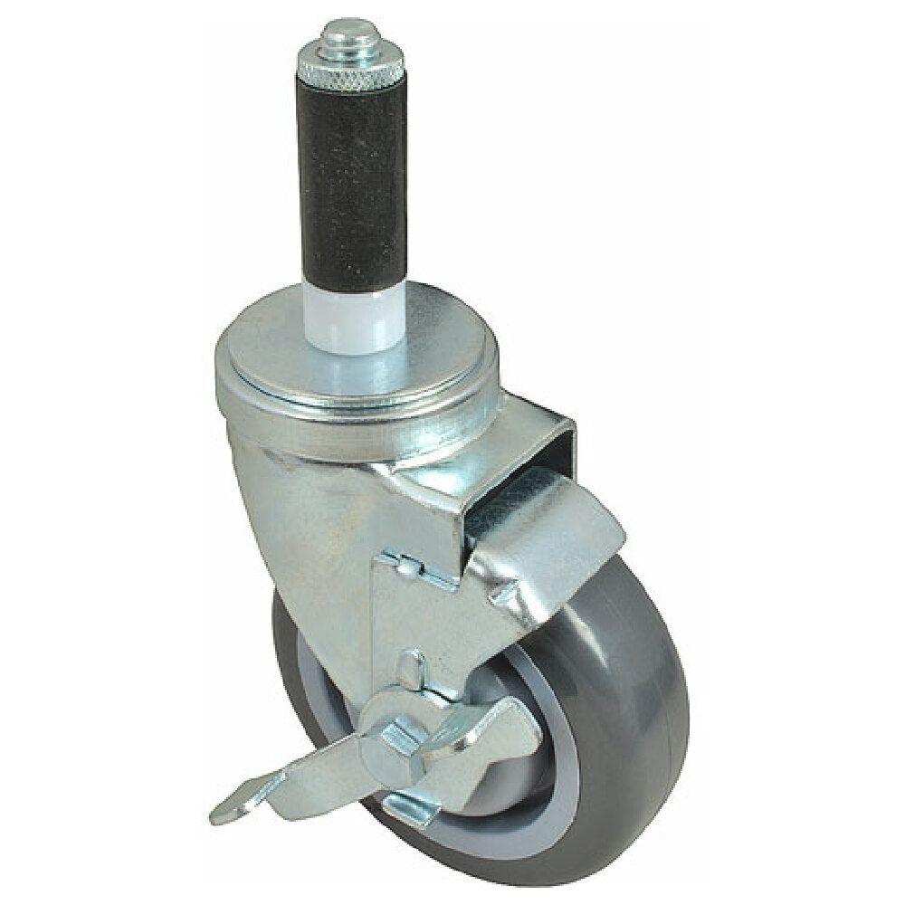 Private Label 1201045 Caster Stem 4" W/brk Gry