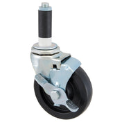 AllPoints 1201059 Caster Stem(4"od W/brake Black