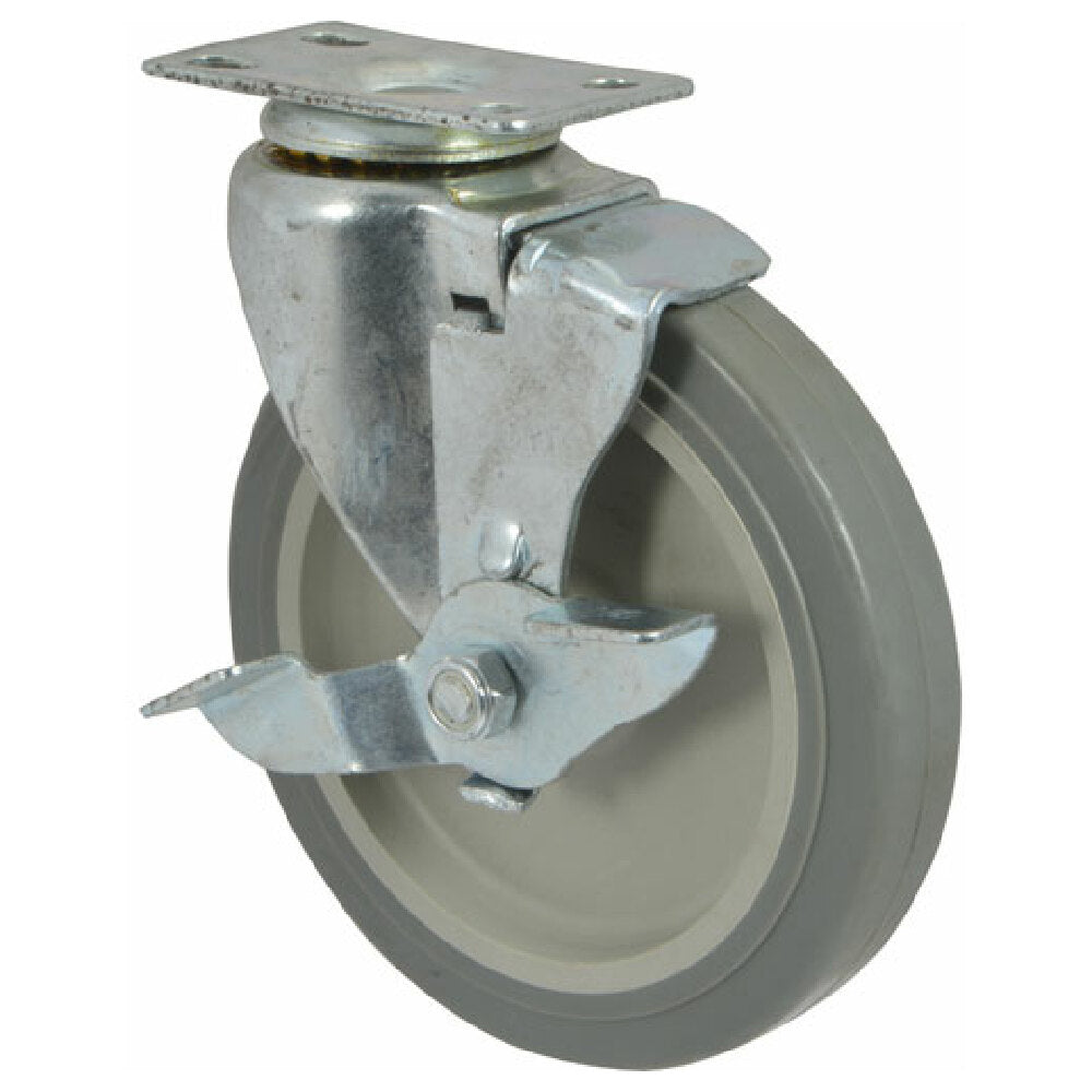 AllPoints 1201098 Caster Plate(5"od W/brak Gray