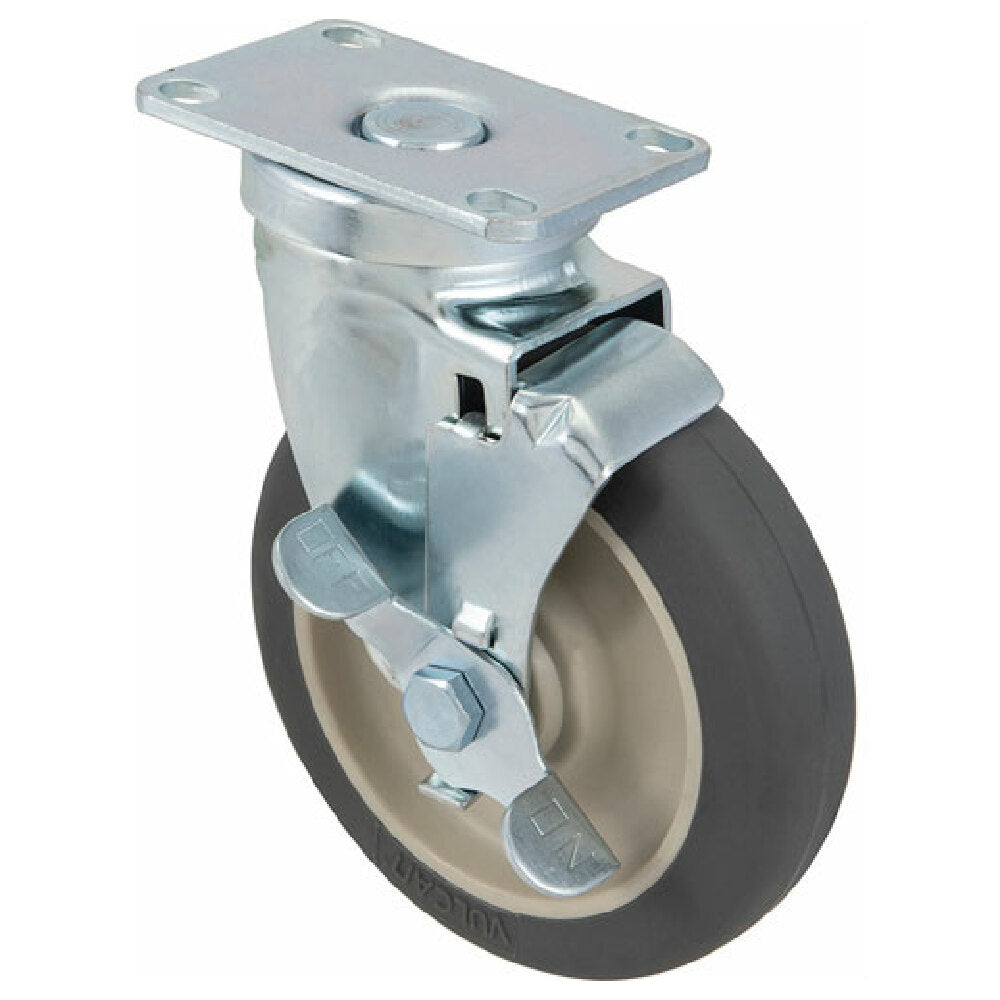 Component Hardware Group C21-3051 Caster Plate(5"od W/brak Gray