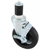 Private Label 1201123 Caster Stem(5"od W/brake Black