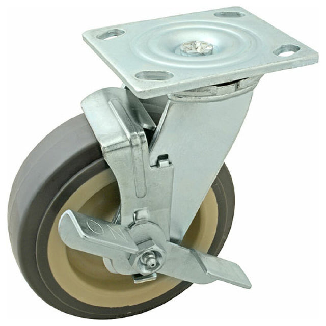 Component Hardware Group C31-2061 Caster Plate 6" W/brk Gry