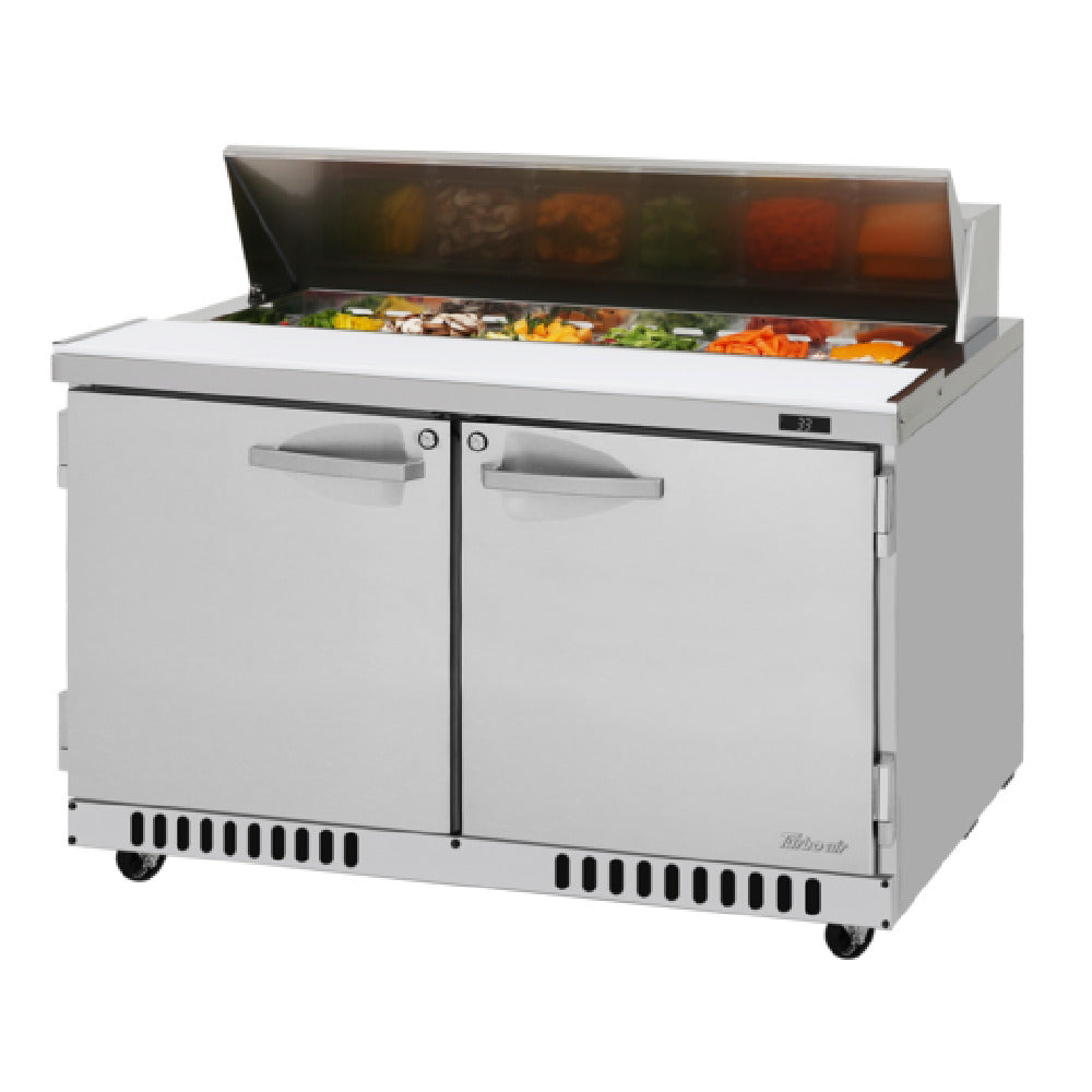 Turbo Air PST-48-FB-N PRO Series Sandwich/Salad Prep Table Front Breathing Airflow