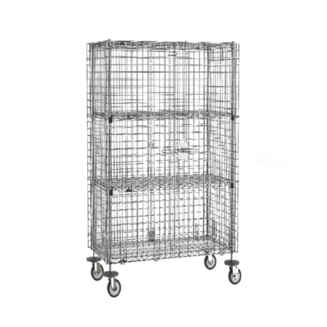 Metro SEC55EC-2EZ - Super Erecta® Security Unit, Mobile, Chrome Plated Finish