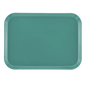 A rectangular teal Camtray with rounded corners and slightly raised edges, placed on a white background. The smooth, unadorned surface highlights this dishwasher safe tray, perfect for everyday use.