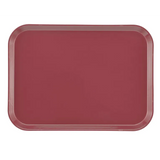A rectangular, maroon Camtray with rounded corners and a slightly raised edge, made from high-impact fiberglass and shown from above against a plain white background. This durable tray is also dishwasher safe.