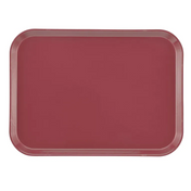 A rectangular, maroon Camtray with rounded corners and a slightly raised edge, made from high-impact fiberglass and shown from above against a plain white background. This durable tray is also dishwasher safe.