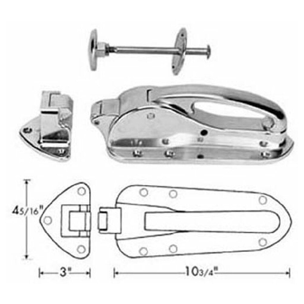 Premco 101S Latch W/1 1/2" Strike/ir