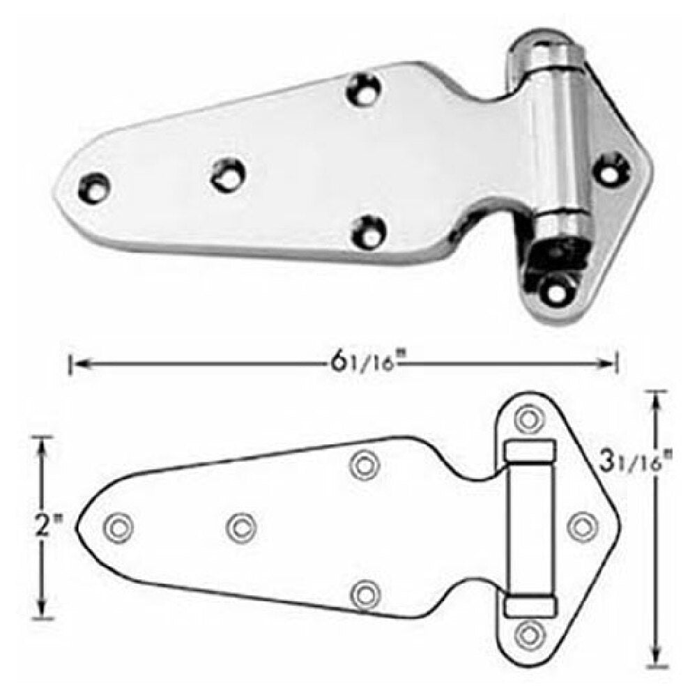 Premco PR6H1-1/8 Hinge (1 1/8" Ofst 6"l)