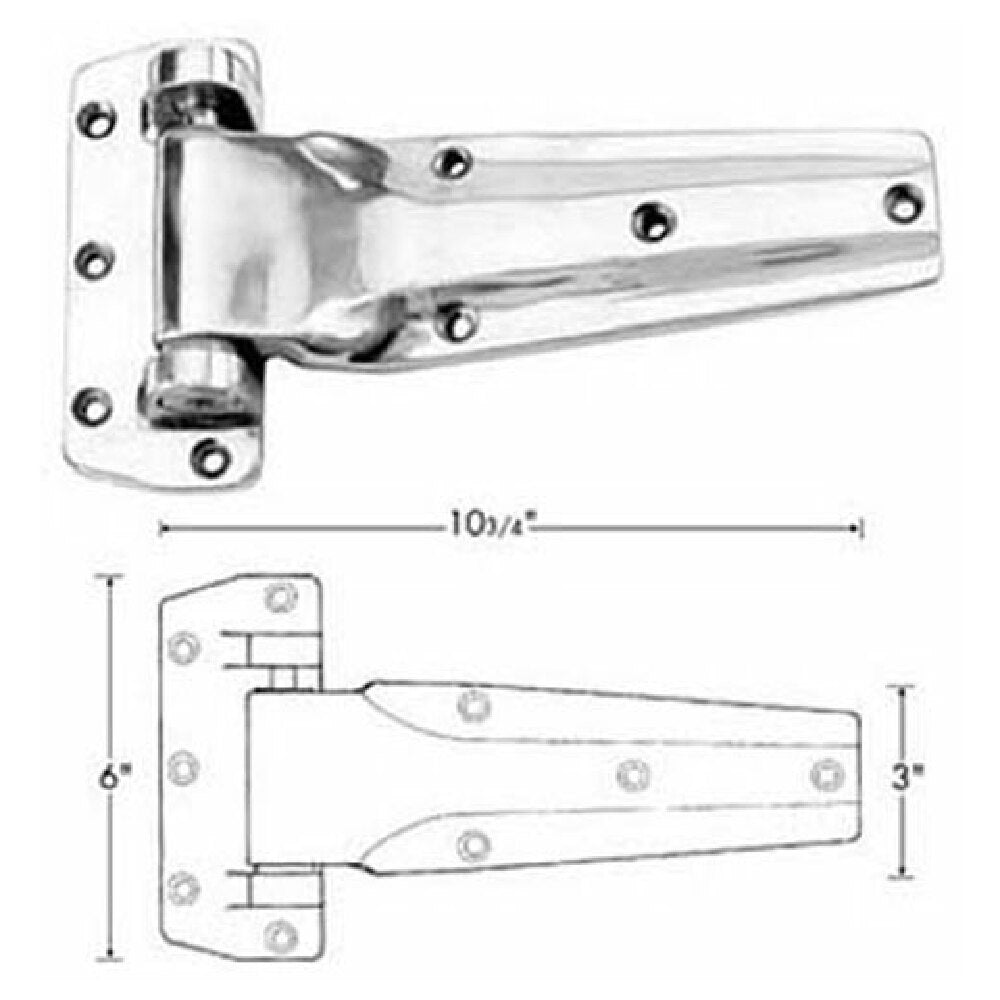 Kason 1240-000020 Kason 11240000020 Hinge (flush 10 3/4"l)