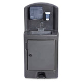 Crown Verity CV-PHS-5 Portable Hand Sink Hot & Cold Water (1) 18" Wide X 13" Front-to-back X 6" Deep Bowl