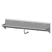 SPG MSHS-8 - Universal Stainless Multi-Station Hand Sink, Wall Mount, 96" X 20" Front-to-back