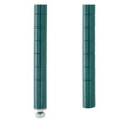 Intermetro 74UPK3 Post Caster Epoxy 74"h B K Only