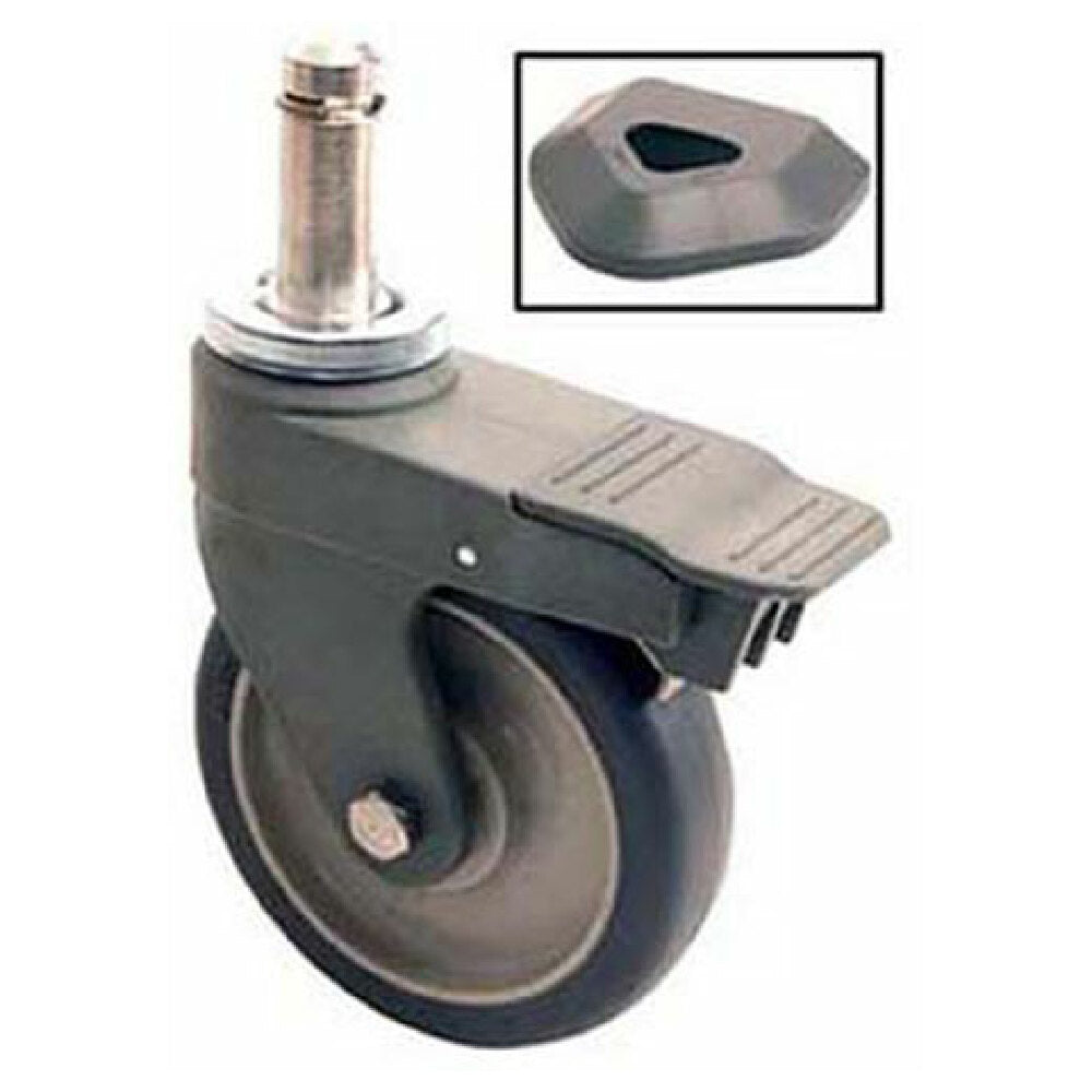 Intermetro 5PCBX Caster Stem 5" Poly Brake