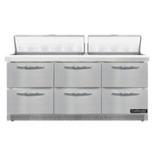 Continental Refrigerator SW72N18-FB-D Sandwich Unit Front Breather 72"W