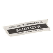 Glastender 1000486 Sanitizer Decal Glastender