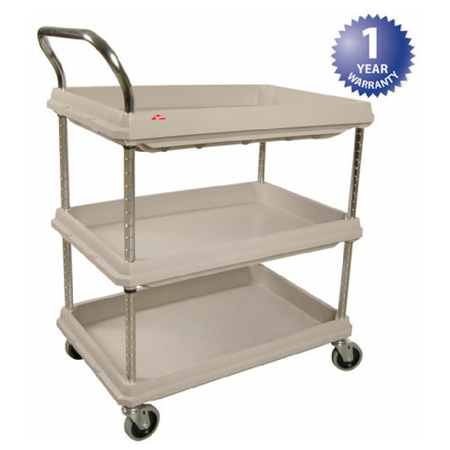 Intermetro BC2030-3DG Cart Utility 3 Shelf 3"d Gry