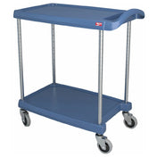 Intermetro MY1627-24BU Cart Utility 2 Shelf Blue